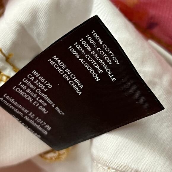 BDG Urban Outfitters Jeans Womens 29 Pink Rose High Rise Flare Floral Pants NWT - Picture 7 of 11